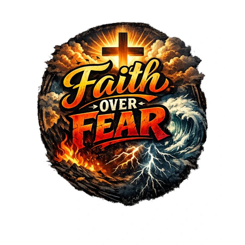 Glaube über Angst - Feuer und Sturm