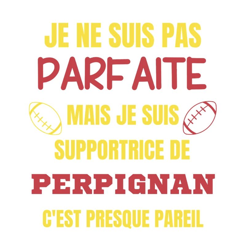 Supportrice de Perpignan Rugby