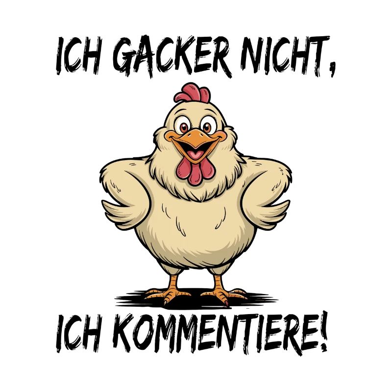 I don't cluck I comment funny chicken