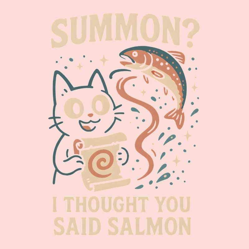 Invoquer du saumon ? | Chat Flippant Mignon
