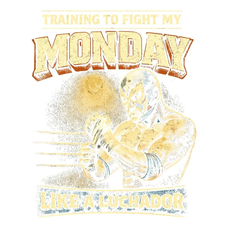 Combat de luchador de Lucha Libre lundi