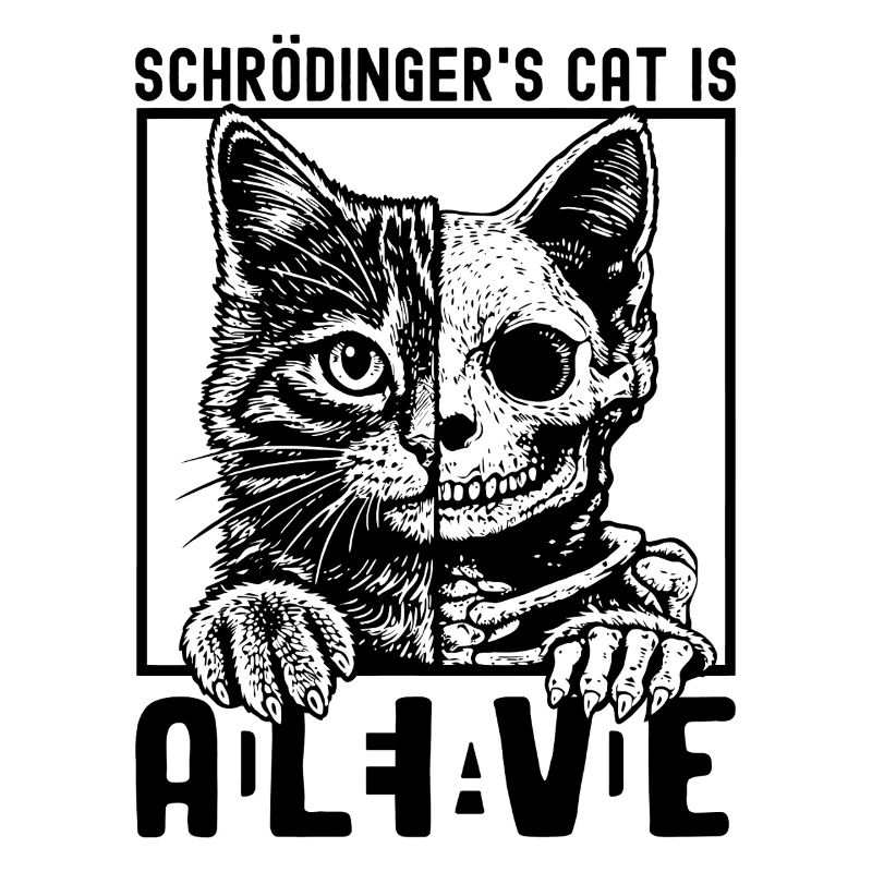 Le chat de Schrödinger vivant et mort
