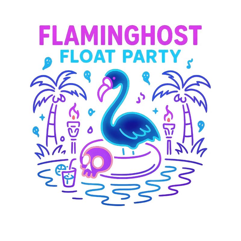 Flaminghost Float Party Halloween Pool