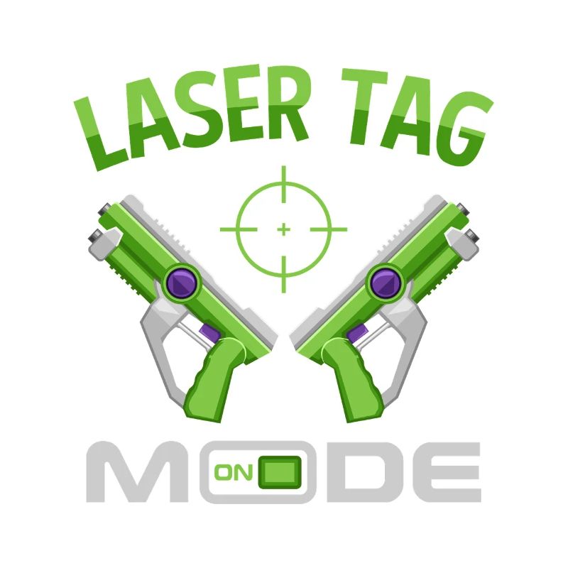 Laser Tag Mode On Funny Gaming Blaster Art