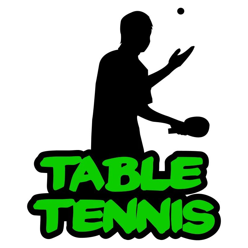 Lettrage graffiti néon de tennis de table