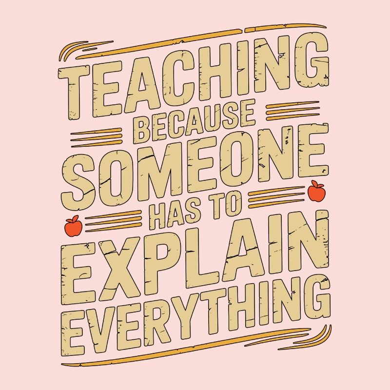 Elementary Teacher Teaching Because School Tutor