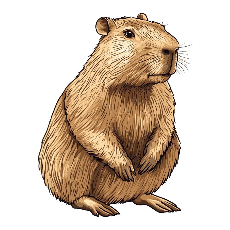 Capybara Portrait
