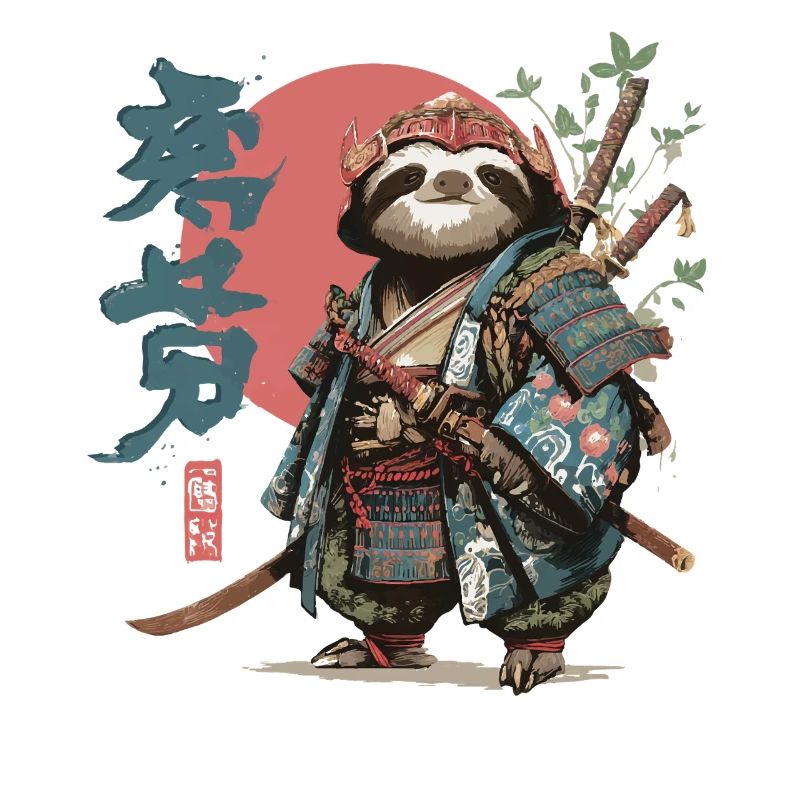 Samurai Sloth Warrior