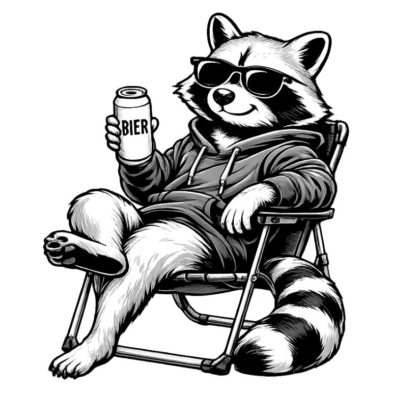Waschbär Relax
