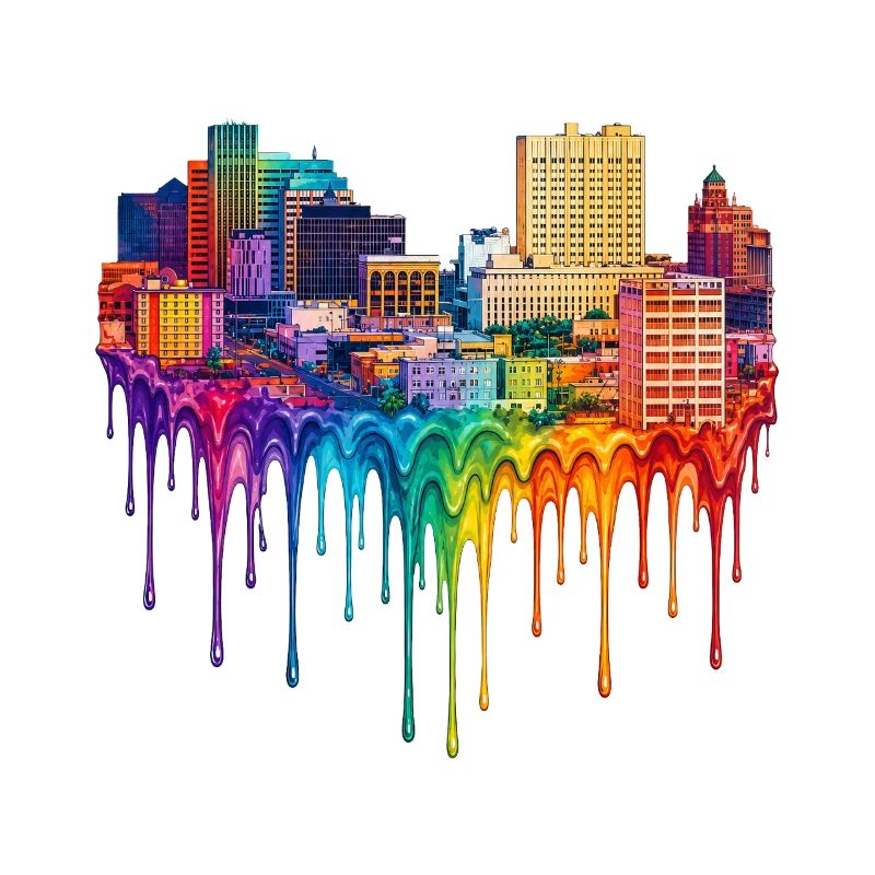 El Paso Texas Dripping Paint