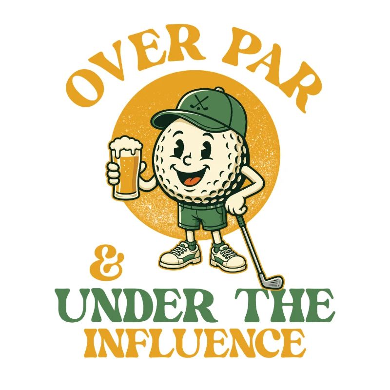Überdurchschnittlicher Golfbier-Humor unter Einfluss