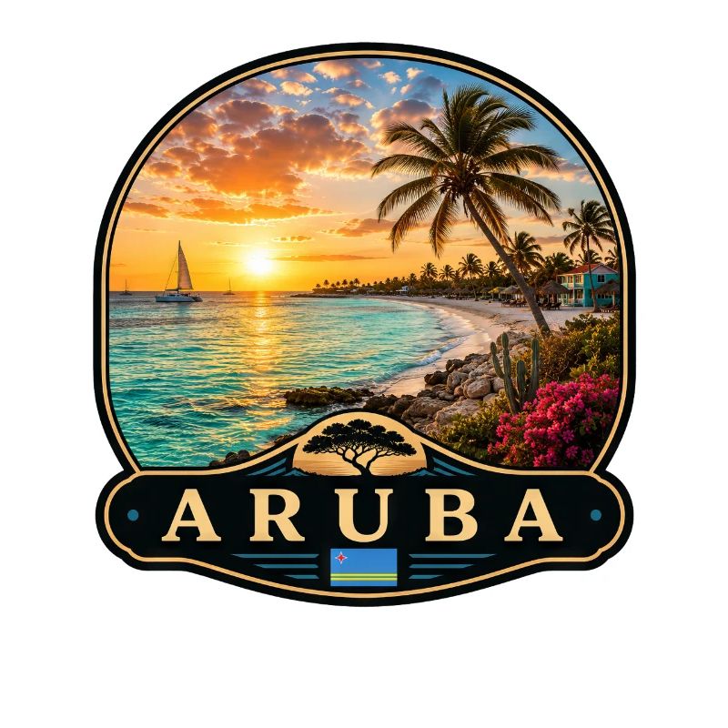 Aruba Eagle Beach Divi Divi Baum Karibik Tropisch 
