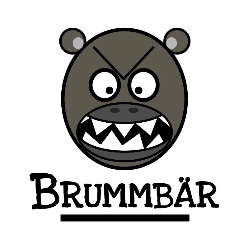 Brummbär - Bären Tshirt Accessoires Geschenkidee