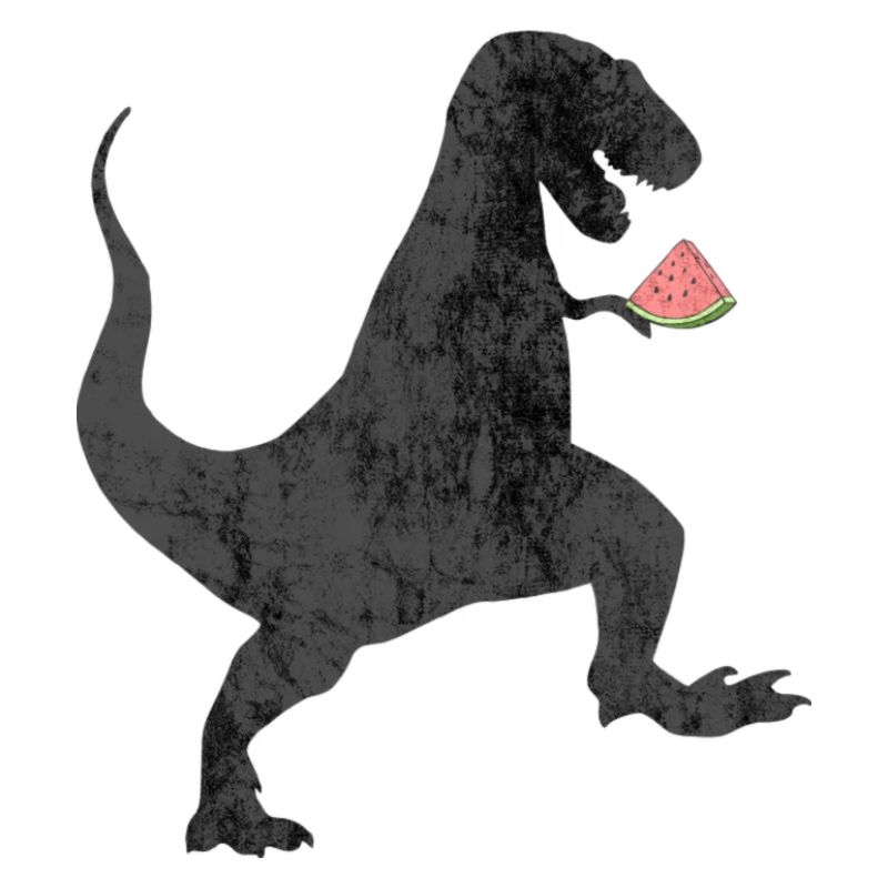 Dino mit Melone