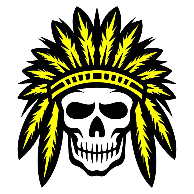Apache Indianer Häuptling Totenkopf