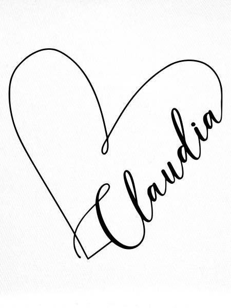 Claudia Name Heart Line