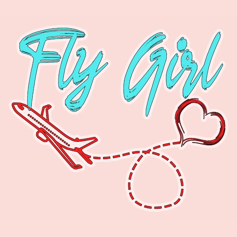 Flugzeug Pilot Fliegen Liebe Mädchen I Geschenk