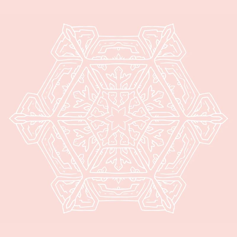 Mandala flocon de neige
