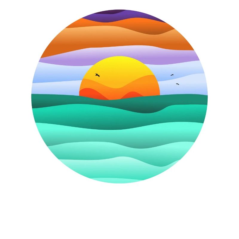circular sunset