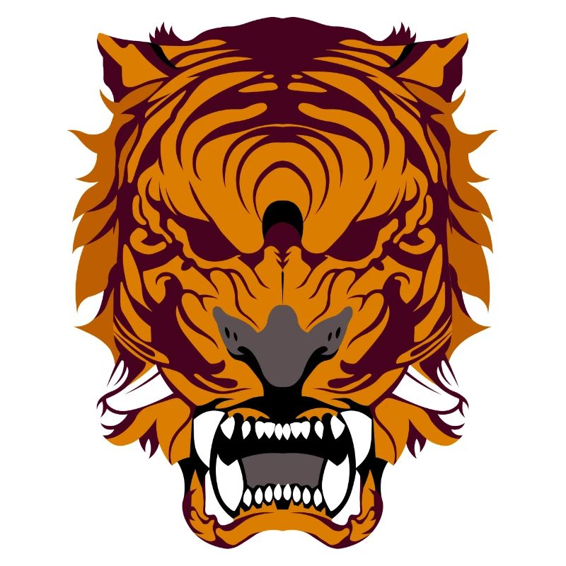Brüllender Tiger