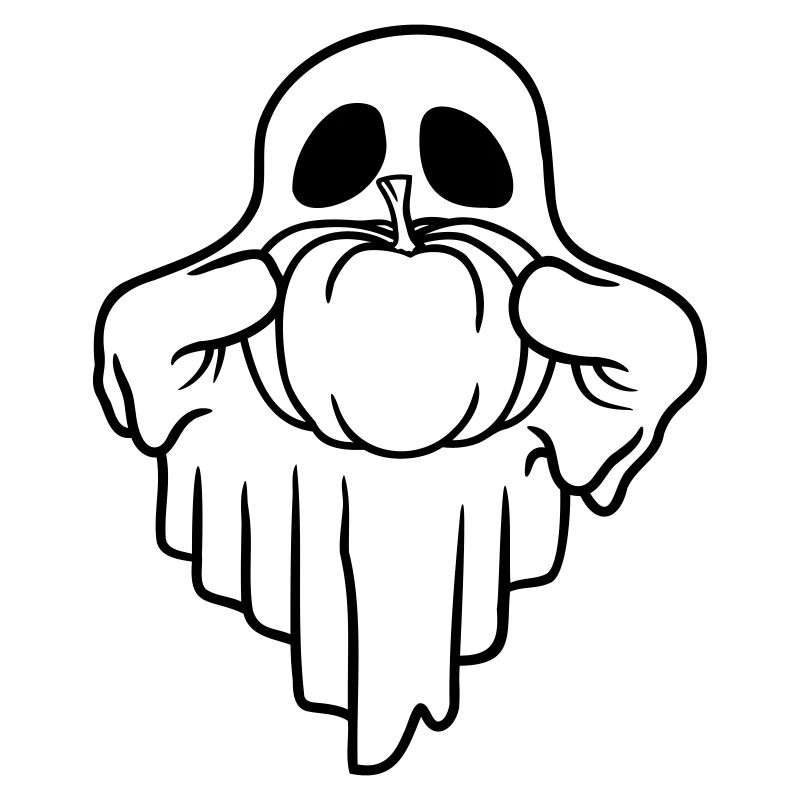 Halloween Kürbis Geist Comic