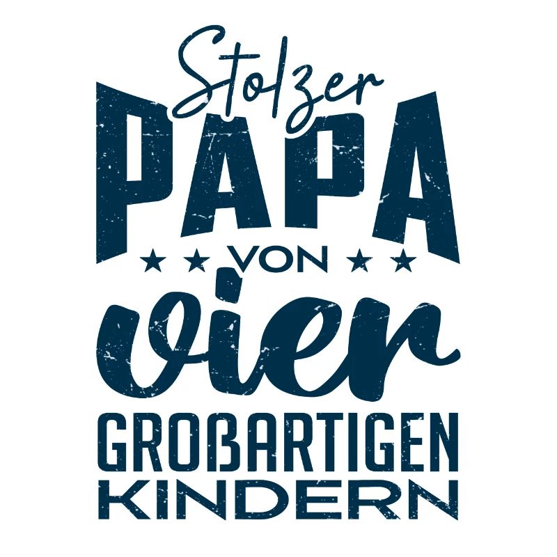 Stolzer Papa von vier Kindern