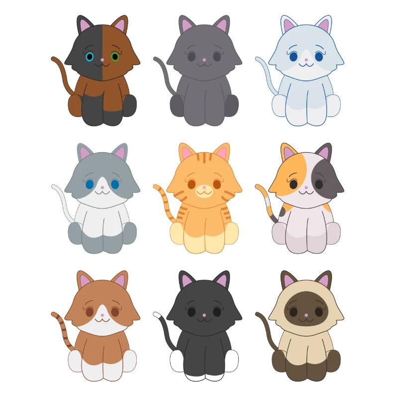9 petits chatons