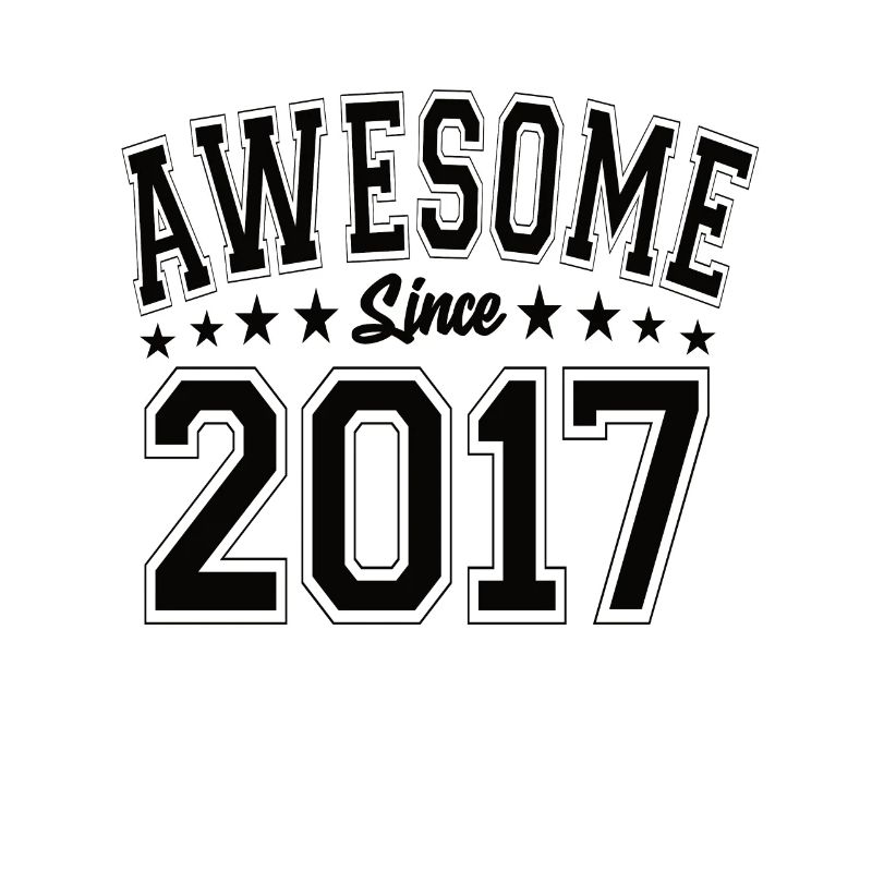 Awesome Since 2017 Geburtstag 2017 Vintage 2017