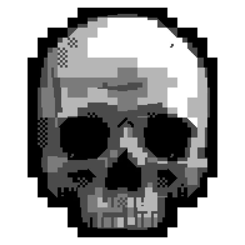 PETSCII Schädel