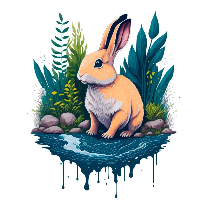 Schöne Illustration eines Kaninchens