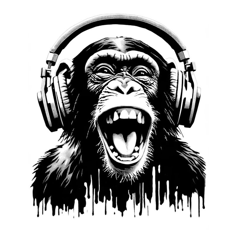 Music Monkey World 🎧 Affe mit Kopfhörern