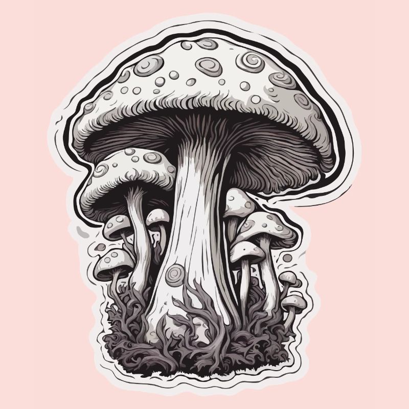 Champignon / Champignon / Prairie / Forêt / Goa / Psy