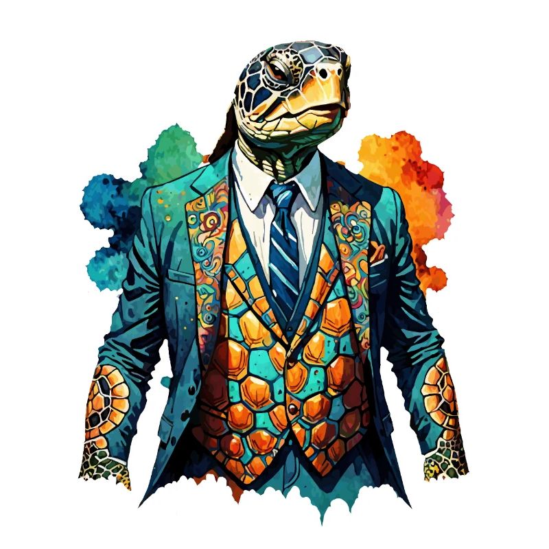 Turtle in a suit