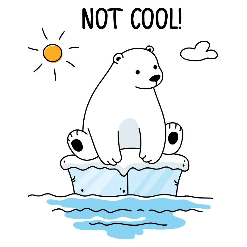 Eisbär auf einer Eisscholle