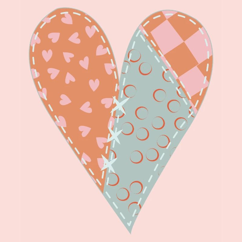 Patchwork Heart No8
