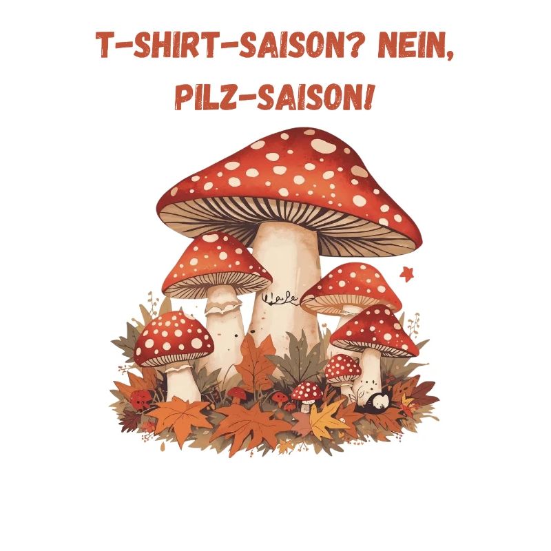 Mushroom Season Autumn Illustration Toadstools