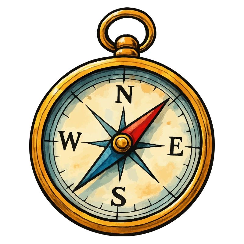 Compass Painting Style