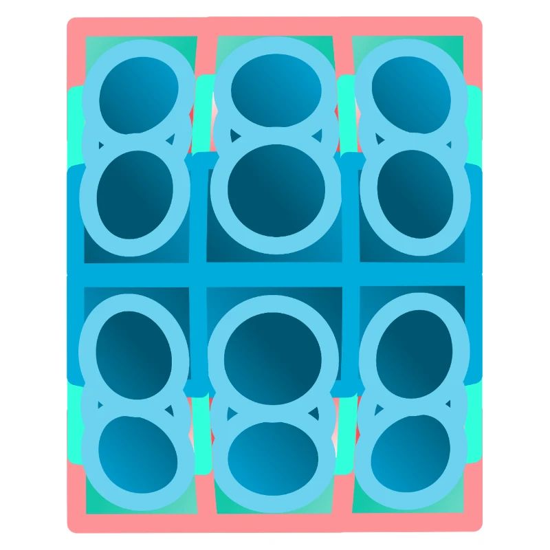 blue pattern, graphic art