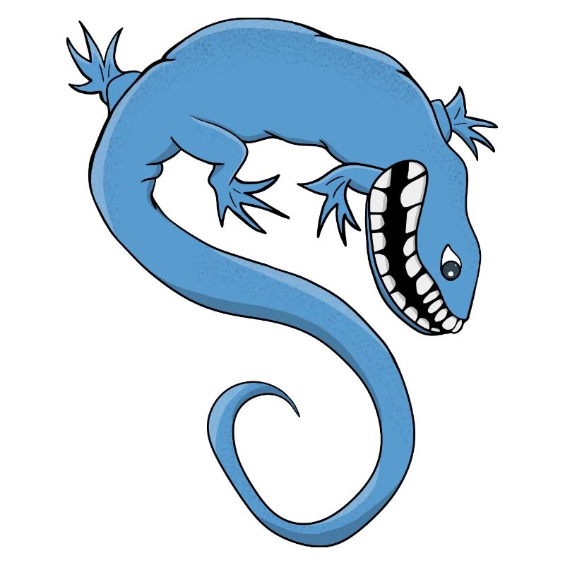 Mythical and fantastical Blue Creature