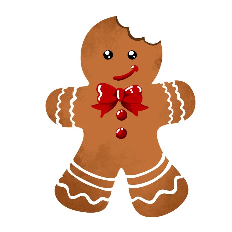 Sugar Gloss Gingerbread Man with Bow