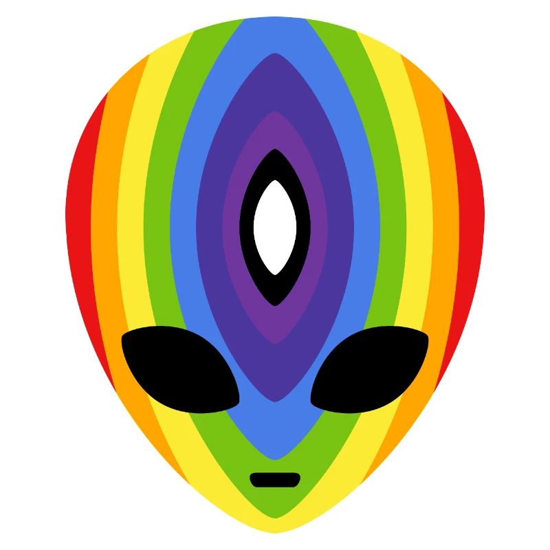 Prismatic Rainbow Alien