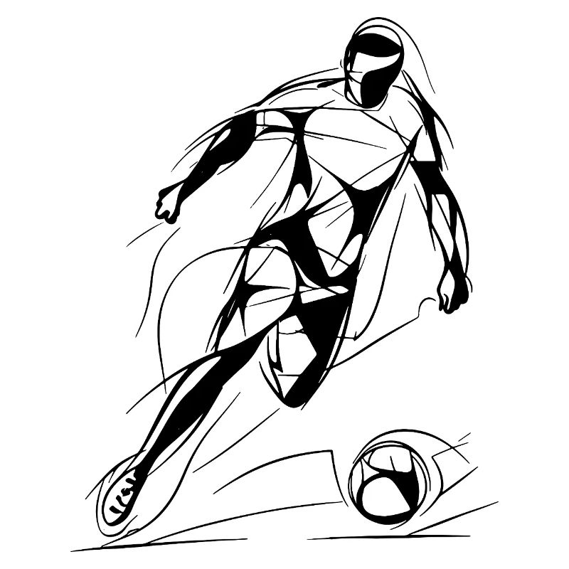 Soccer Player Drawing