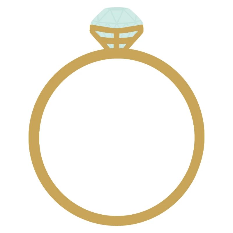 Goldring-Ikone mit Diamant