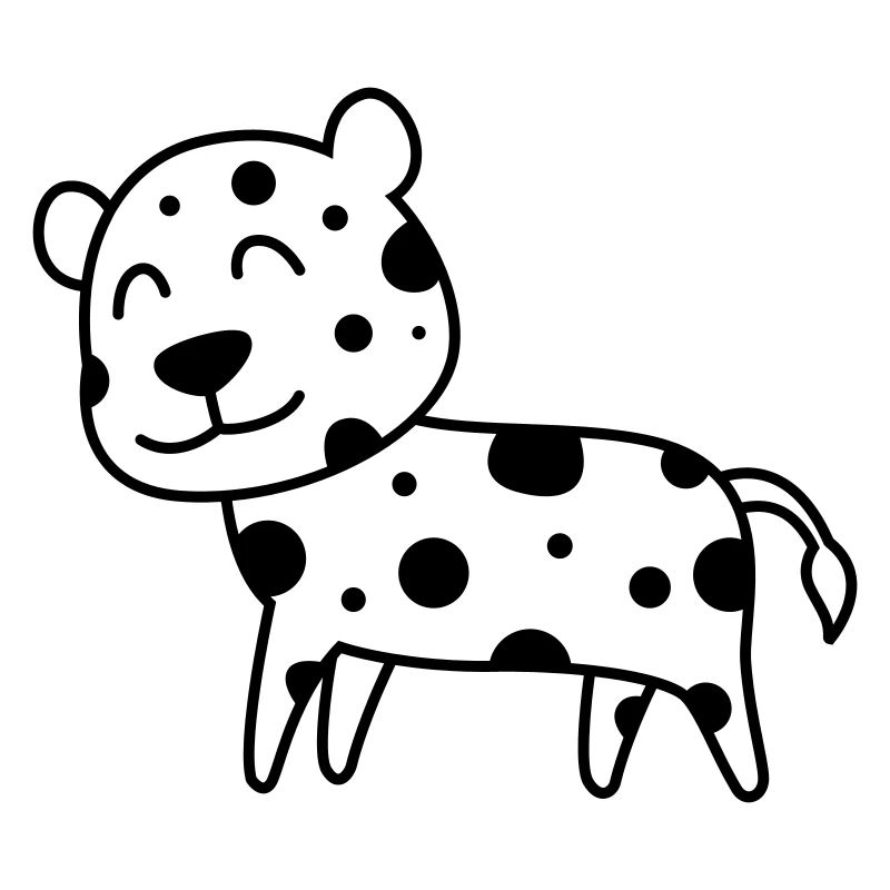 Leopard Comic Animal