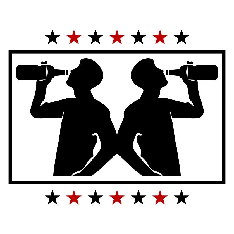 Trinker Bier Silhouette
