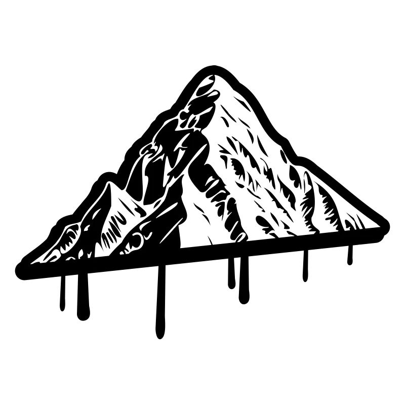 Berg Silhouette Symbol Mountains