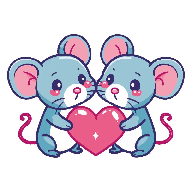 Maus Comic Paar Liebe