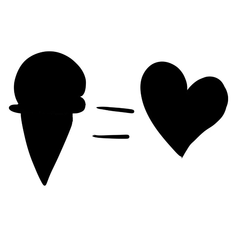 herz symbol essen eis sommer
