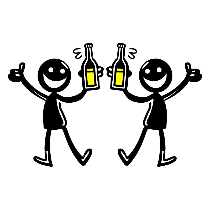 Drinking Team Illustration Beer