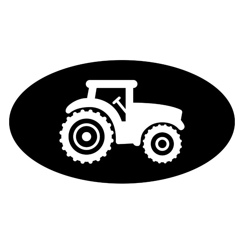 Halbkreis und Traktor -